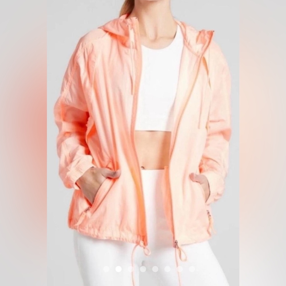 Athleta Orange Expedition Hike Shell Windbreaker … - image 4